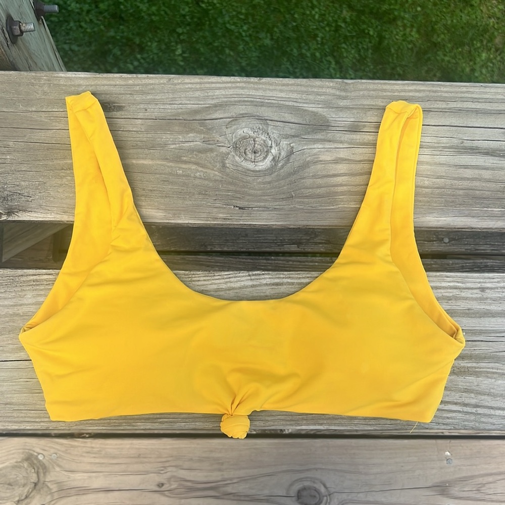 Yellow bikini top